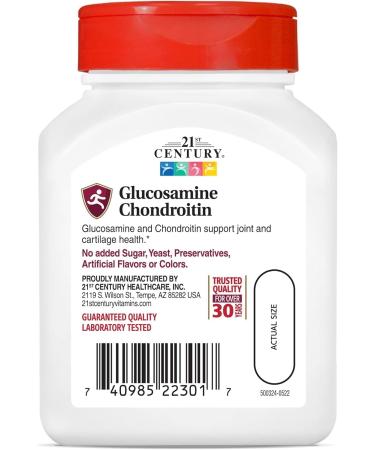 21st Century Glucosamine 500Mg & Chondroitin 400Mg Capsules 60 Ct (3 Pack) - Buy Online on GoSupps.com