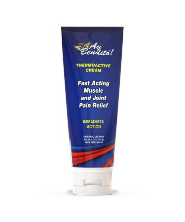 Ay Bendito! Thermoactive Cream for Muscle Joint Arthritis Pain Relief - 4oz Tube (1)