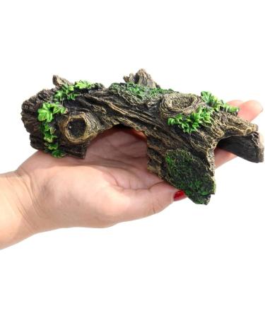 Fazhongfa Aquarium Decorations - Artificial Hollow Tree Trunk Resin Cave for Betta Fish & Reptiles | Small & Medium Aquariums - Buy Online on GoSupps.com