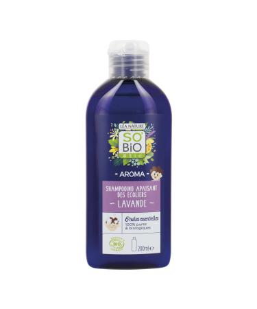 So'Bio étic - Soothing shampoo for schoolchildren - Aroma - Cosmebio certified - 200 ml bottle - Pack of 3
