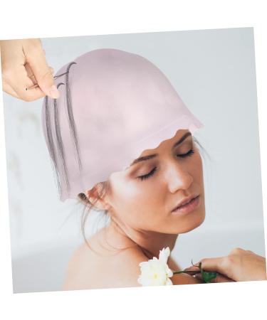 NULYLU Silicone Highlighter Cap Highlighting Hat Hair Dye Cap Reusable Hair Coloring Caps Salon Hairdressing Tools Crochet Hook for Hair Frosting Tipping Cap Hair Dye Hats - Buy Online on GoSupps.com