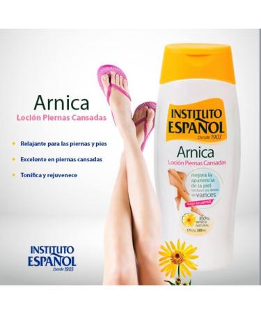 Instituto Espanol Arnica Relax Heels Cream and Instituto Espanol Instituto Espanol ARNICA tired legs lotion 500 ml -Set of 2 - Buy Online on GoSupps.com