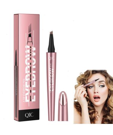 New Eyebrow Pen 3d Eyebrow Pen Waterproof Eyebrow Pen Micro Eyebrow Pen 4-Point Precision Eyebrow Pen Delicate Pen Tip As Fine As Hair Accurately Outlined With Smooth Lines Dark Coffee Color