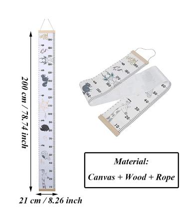 Baby Growth Table & Height Growth Diagram - Removable Canvas & Wood Wall Art for Boys & Girls - Buy Online on GoSupps.com