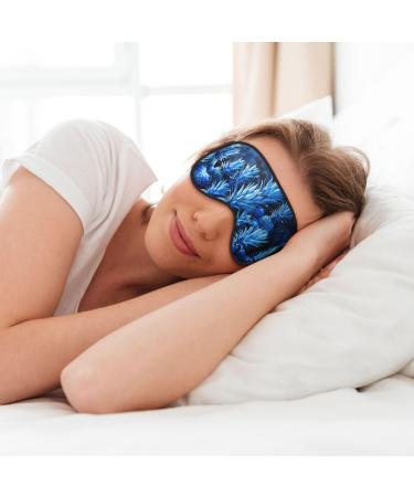 Blue Pineapple Print Soft Eye Mask for Sleep Mask Sleep Eye Mask for Women Men Sleeping Sleeping Travel