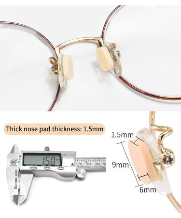 Buy 24 Pairs Self-Adhesive Sponge Nose Pads for Glasses - Anti-Slip Thin Skin Color 1.5mm - Perfect for Sunglasses & Optical Frames - Buy Online on GoSupps.com