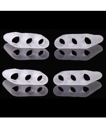 4 Toe Spreader Silicone | Toe Separator for Overlapping Toes Blisters & Calluses | Foot Pain Relief - Buy Online on GoSupps.com