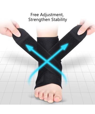 Health Gear Ankle Support Brace | Adjustable Ankle Wrap for Injury Recovery & Achilles Tendonitis | Breathable Nylon Super Elastic Sleeve - Buy Internationally - Buy Online on GoSupps.com