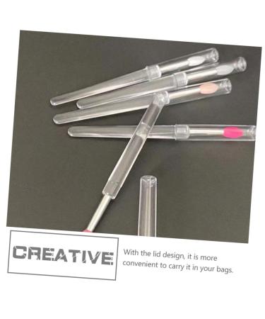 NOLITOY 28 Pcs Lip Brush Set - Lipstick & Lip Mask Applicators Silicone Makeup Brushes for Perfect Application Transparent & Color Options - Ideal for Lip & Eye Shadow Makeup - Buy Online on GoSupps.com