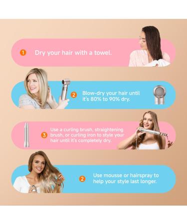 500 Million Negative Ions Hair Dryer Brush 6-in-1 | 140 000 RPM Professional Hot Air Brush for Fast Drying Curling & Straightening Hair - Buy Online on GoSupps.com