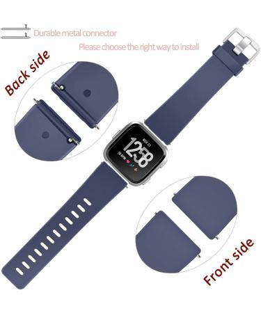 Wepro Replacement Bands Compatible with Fitbit Versa SmartWatch Versa 2 and Versa Lite SE Sports Watch Band for Women Men Small Large BlueGray Small 5.5-7.2 - Buy Online on GoSupps.com
