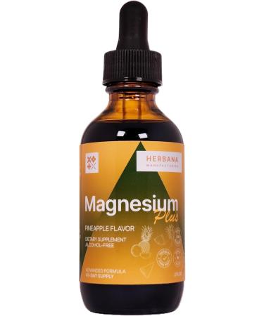 Magnesium Drops - Citrate + Glycinate + L-Threonate - Pineapple Flavor - with B6 D & C - Kid-Friendly Magnesium Liquid Drops 2 fl oz - Buy Online on GoSupps.com
