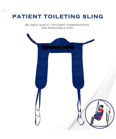 Patient Lift Slings Medical Transfer Equipment for Patients Shower Commode Transfer Helper 4 Point Support Transfer Cushion of Lift Device 330lb Capacity Divided-Leg Sling Blue M Blue Medium - Buy Online on GoSupps.com
