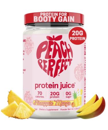 Peach Perfect Protein Juice | Protein Powder for Women Muscle builder & Weight Management Pineapple Mango Meal Replacement Shake Protein Water Clear Whey Booty Building protein powder 15 SVG