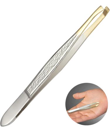 Professional Eyebrow Tweezers Facisl Hair Removal Stainless Steel Precision Slanted Tweezer Eyebrows Plucking Ingrown Hair Tweezers for Women Men Girls - Buy Online on GoSupps.com