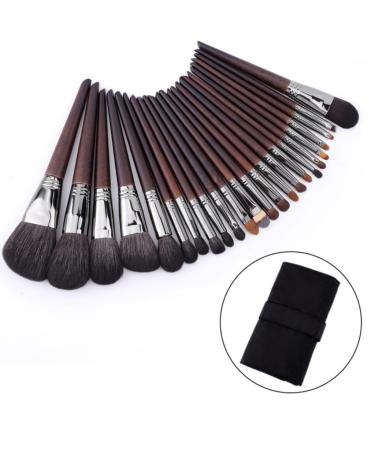 24-Piece Makeup Brush Set for Professionals | Portable Makeup Brushes with Bag | Studio Quality - White Star Design - Buy Online on GoSupps.com