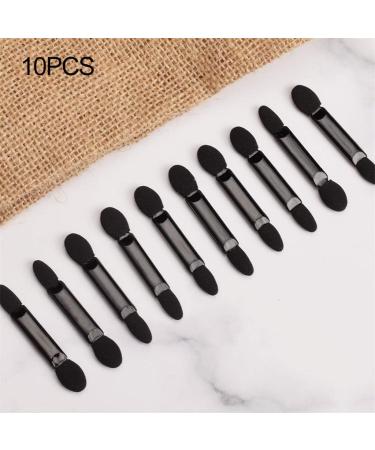 Fpoqbod 10PCS Disposable Double-Ended Eye Shadow Sponge Applicators with Container 2' Length Eyeshadow Brushes Makeup Applicator (Black) - Buy Online on GoSupps.com