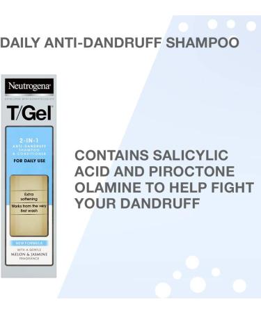 Neutrogena T/Gel 2-in-1 Anti-Dandruff Shampoo + Conditioner 125ml - Soothes Scalp & Fights Dandruff - Buy Online on GoSupps.com