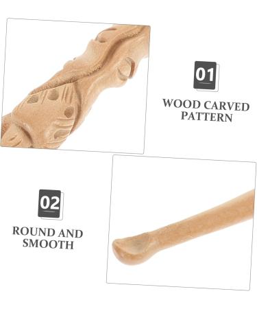 KAILIKETIY Peach Wood Carved Ear Scoop War Wax Removal Tool Earwax Cleaner for Ears - Buy Online on GoSupps.com