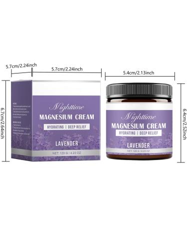 Cr me de Magn sium Lavande Lotion claircissante pour une peau plus claire offrant absorption rapide et soutien apaisant musculaire 120 ml de confort et de luminosit  - Buy Online on GoSupps.com