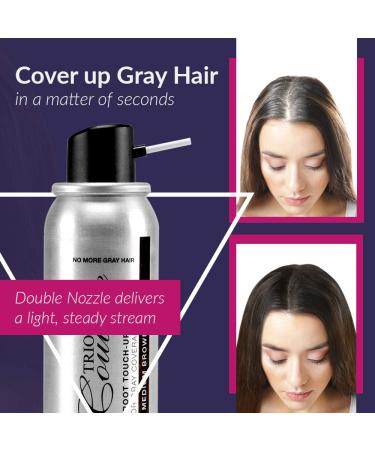 Hair Root Touch Up - Gray Concealer Spray (Black) - 2 oz | Instant Gray Coverage for Effortless Hair Repair - Shop Worldwide - Buy Online on GoSupps.com
