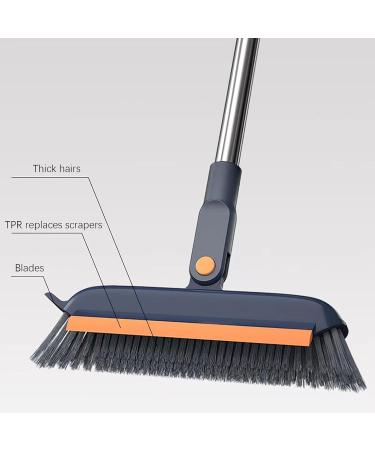 Long Handle Scrub Brush - 4-in-1 Scrub Brushes Cleaning Tool Cleaning Supplies - Bathroom Scrubber Shower Cleaner with Extended Removable Handle for Bathroom Toilet Blue - Buy Online on GoSupps.com