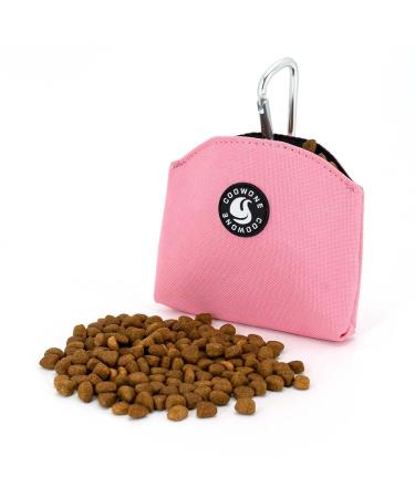 COOWONE Treat Bag with Magnetic Opening for Puppy Treat Snack Bags Dog Treat Carrier Holder with Clip (Pink) - Buy Online on GoSupps.com