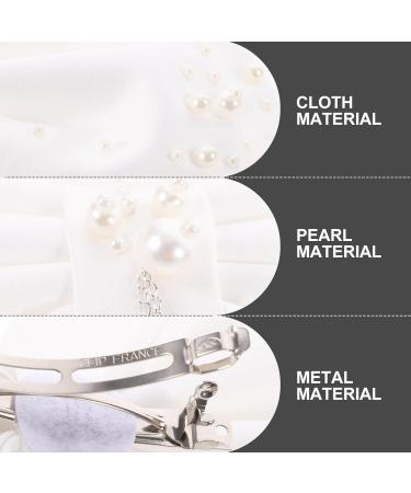 POPETPOP Bridal Satin Bow Tassel Hair Clip Bow Hair Pin Women Hair Accessories Women Hair Decorations Hair Barrettes Bow Hairpins Bow Barrettes Tiara Headgear Bride Bow Tie Fabric White - Buy Online on GoSupps.com