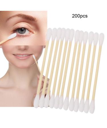 200pcs Double Head Cotton Swabs - Eco-Friendly Wooden Sticks for Cleaning | International Shipping Available - Buy Online on GoSupps.com