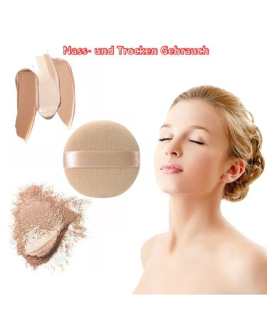 Shulllin 6-Piece Face Sponge Puff Set - Unisex Makeup Sponges for Foundation BB Cream & Powder - High-Quality Skin Color Foam Applicators - Buy Online on GoSupps.com