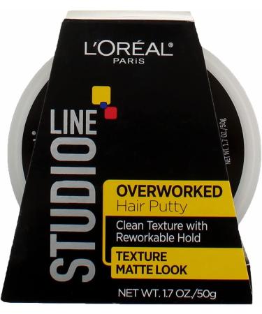 L'Oreal Paris Studio Line Texture and Control Overworked Hair Putty 1.7 Oz (3 Pack) - Styling Solution for Tired Hair - Buy Online on GoSupps.com
