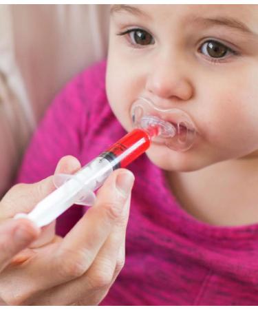 Pacidose Pacifier Medicine Dispenser with Oral Syringe for Newborns 0-6 Months - Buy Online on GoSupps.com