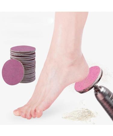 Bestgle Sanding Disc Pedicure 60 Pieces Feet Grinder Sandpaper 25 mm Foot Care Replacement Foot Grinder Head Discs Pad Remover Sandpaper Discs for Cracked Heel Dead Skin with Wave 180 Grit - Buy Online on GoSupps.com