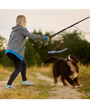 GOOSEEN Flirt Pole for Dogs Interactive Dog Toys for Large Medium Small Dogs Chase and Tug Extendable Flirt Pole with 1pcs Cotton Lure Rope Toy for Dog Outdoor Entertainment Train and Exercise - Buy Online on GoSupps.com
