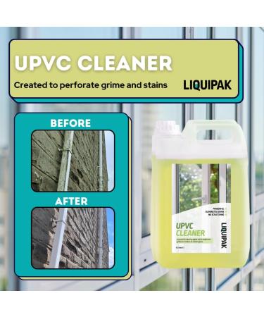 Liquipak UPVC Cleaner - Powerful Window Cleaner Conservatory Garden Furniture Cleaner Concentrated (5 Litres) - Buy Online on GoSupps.com
