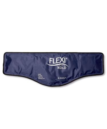 FlexiKold Gel Neck Ice Pack (23" X 8" X 5") - Reusable Cold Pack Compress (Therapy for Pain, Injuries of Neck, Lower Back, Shoulder, wrap Around Knee, Foot, Thigh, Elbow) - A6301-COLD by NatraCure