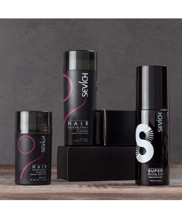 Sevich Unisex Hair Fibers - 5 Seconds to Conceal Hair Loss | Natural Keratin for Thinning Hair | 25g Black - International Shipping Available - Buy Online on GoSupps.com