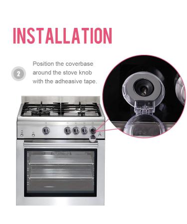 EUDEMON Clear Safety Gas Knob Covers for Kids - 6 Pack | Childproof Kitchen Stove Protection - Buy Online on GoSupps.com