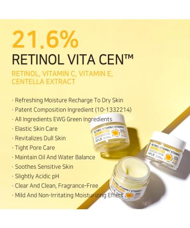APLB Retinol Vitamin C E Facial Cream | 21.6% Retinol for Deep Hydration & Skin Revitalization | Korean Skincare 1.86 FL.OZ - Buy Online on GoSupps.com