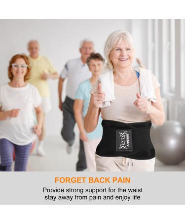 AONOKOY Adjustable Back Brace for Men and Women - Lumbar Support Belt for Lower Back Pain Relief - Breathable and Adjustable - Ideal for Work, Heavy Lifting, Scoliosis, Herniated Disc - Size M (30.5-40 inch) - Buy Online on GoSupps.com
