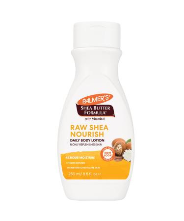 Palmer's Shea Formula Raw Shea Body Lotion for Dry Skin, Hand & Body Moisturizer, Flip Cap Bottle, 8.5 Ounces (Pack of 1) 8.5 Fl Oz (Pack of 1)