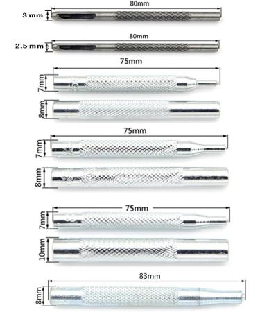 SKYZONAL DIY Leather Craft 11pcs Tool Kit for Punching Holes, Setting Rivets & Snaps - Buy Online on GoSupps.com