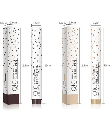 Freckle Pen Freckle Pen Makeup Freckle Pen Long Lasting Natural Freckle Pencil Freckle Makeup Tool (Light Brown+Dark Brown) - Buy Online on GoSupps.com
