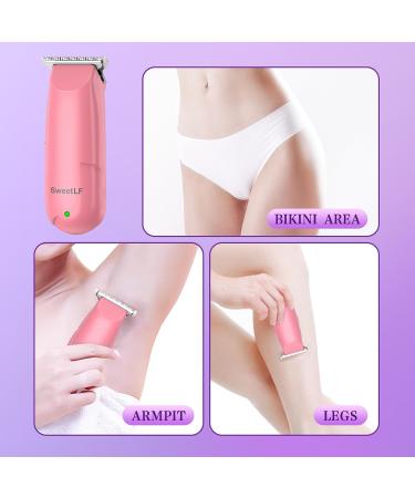 SWEETLF Hair Clippers Silent Cordless Hair Trimmer Mini Hair Cutting Kit with 3 Guide Combs Portable & USB Rechargeable Haircut Clippers for Men Women Kids (Milky White) (Pink) - Buy Online on GoSupps.com