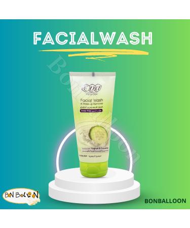 Buy Eva Facial Wash & Makeup Remover 150ml | Cucumber & Yoghurt Enriched - Revitalize Oily Skin Reduce Dehydration | International Shipping - Buy Online on GoSupps.com
