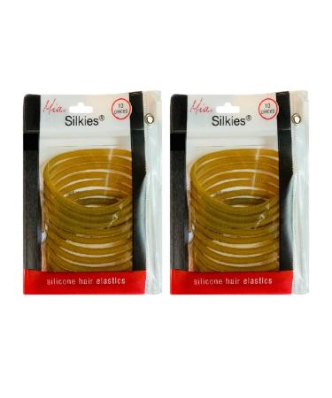 Mia Silkies Translucent Brown Silicone Hair Elastics - 20pcs for Women, Athletes, Girls with Thick Hair - Buy Online on GoSupps.com