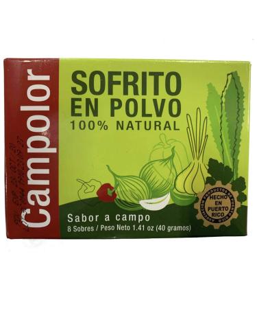 Sofrito en Polvo Campolor (2 Pack) - Authentic Puerto Rican Seasoning 1.41 Ounce (Pack of 2) - Buy Online on GoSupps.com