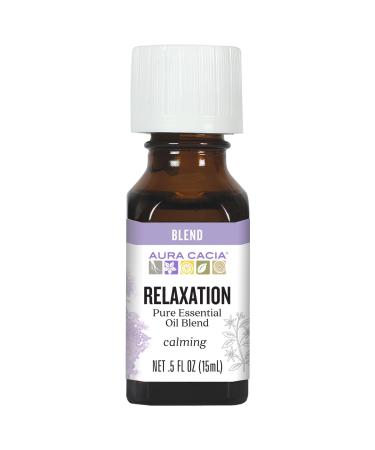 Aura Cacia Relaxation Essential Oil Blend 0.5 fl. oz.
