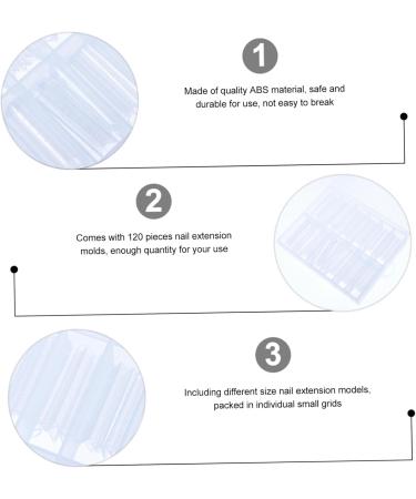 FRCOLOR Nail Extension Manicure Acrylic Nails Gel Nails Nail Extension Stencils Nail Tools Nailing Tool Nail Extension Set Nail Extension Kit Extend Mould Nail Piece ABS - Buy Online on GoSupps.com