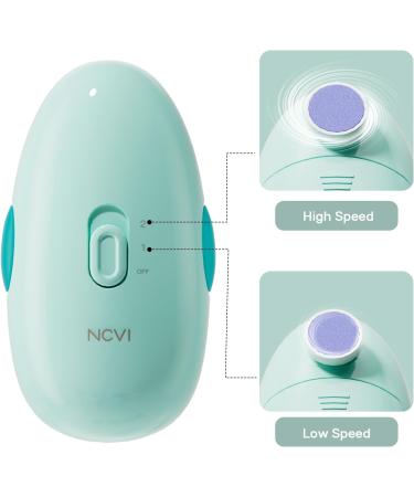 NCVI Electric Baby Nail Trimmer & File Set - Safe Clippers for Newborns to Toddlers - 8 Grinding Heads - Blue - Buy Online on GoSupps.com